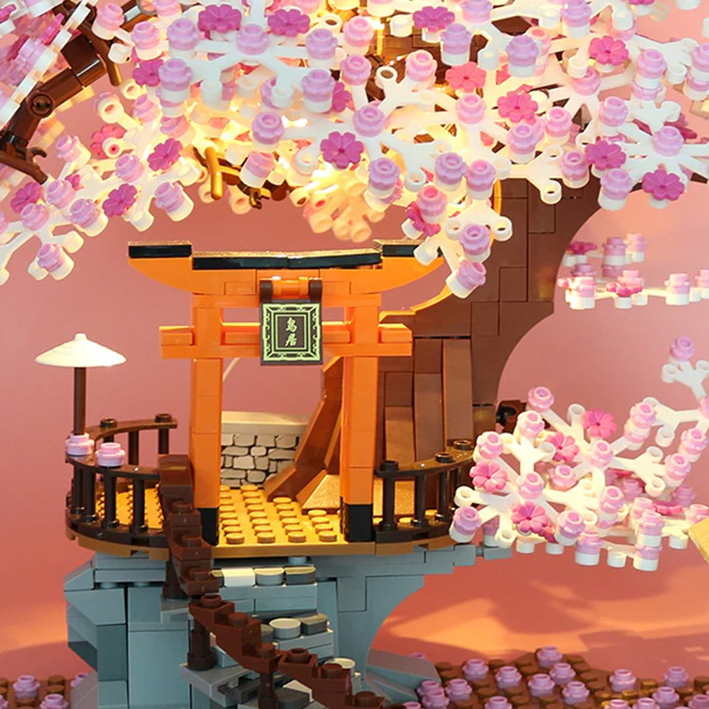 Romantisk lysende japansk kirsebærblomsttræ-byggesæt | Specialudgave | ventumra