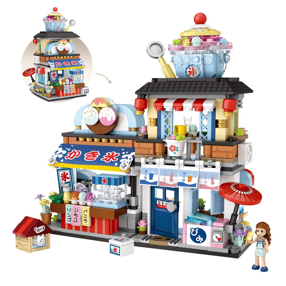 Micro Japanese Desserts Cafe Building Sets | ventumra