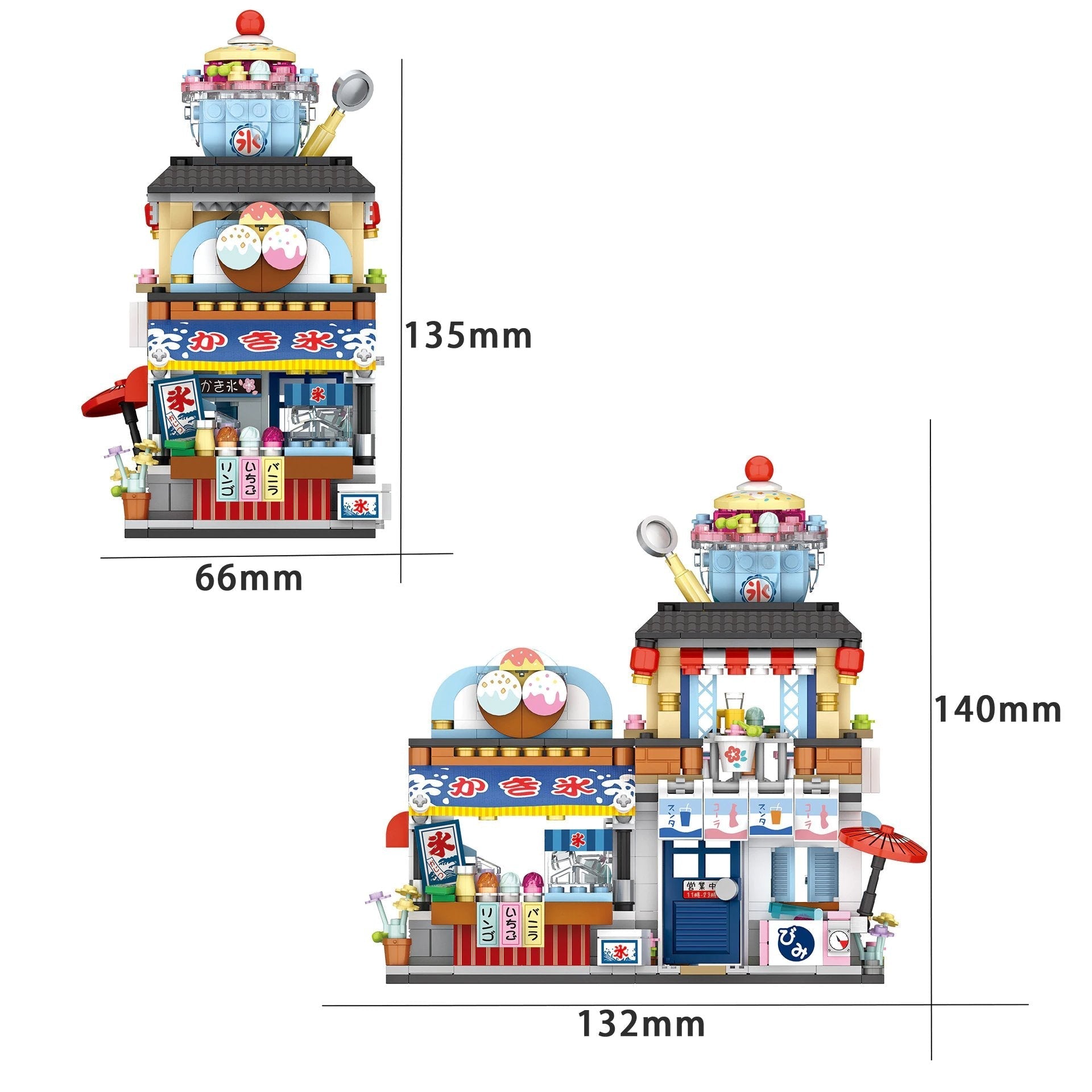 Micro Japanese Desserts Cafe Building Sets | ventumra
