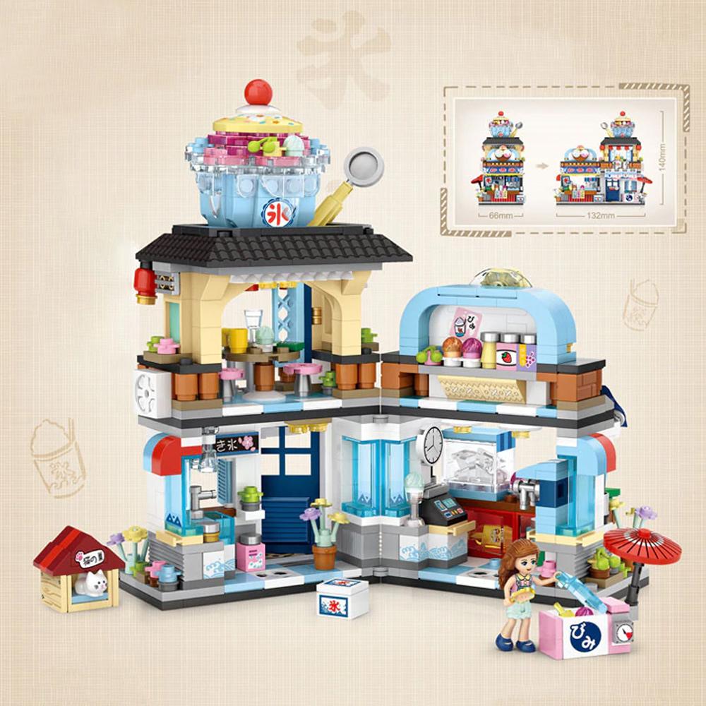 Micro Japanese Desserts Cafe Building Sets | ventumra