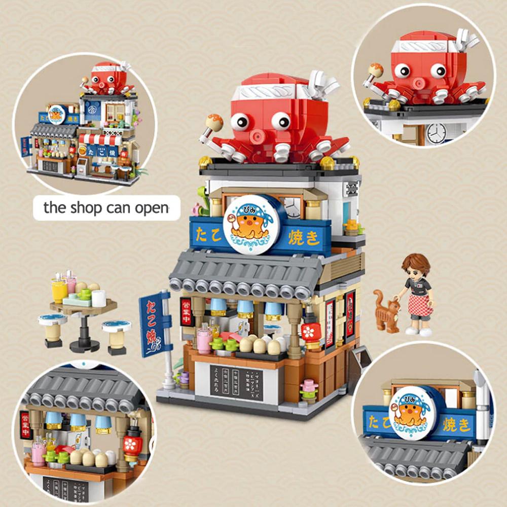 Micro Takoyaki Octopus Balls Building Sets | ventumra