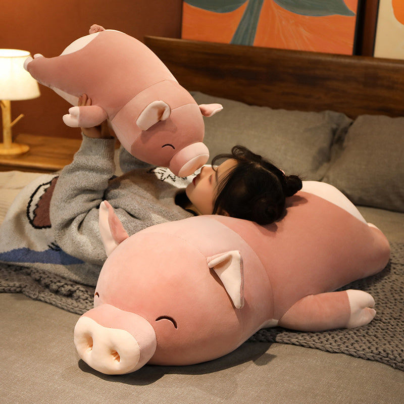 Poppy the Pink Jumbo Pig Plushie | ventumra
