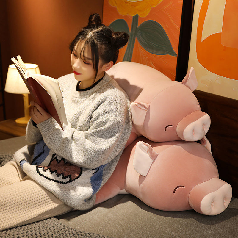 Poppy the Pink Jumbo Pig Plushie | ventumra