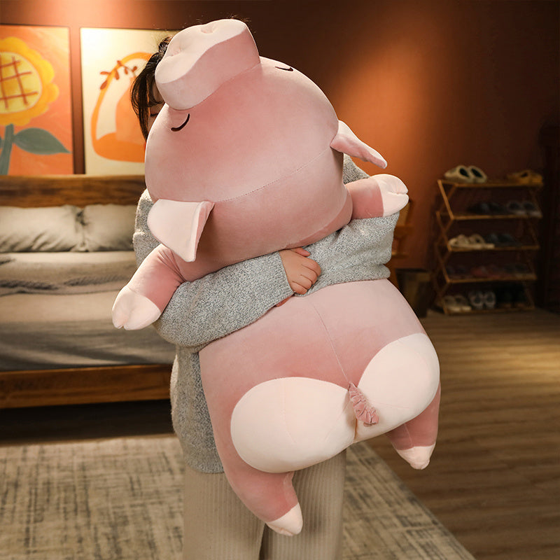 Poppy the Pink Jumbo Pig Plushie | ventumra