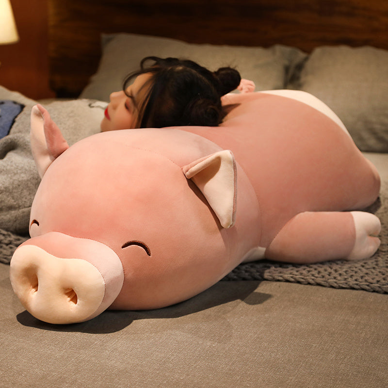 Poppy the Pink Jumbo Pig Plushie | ventumra