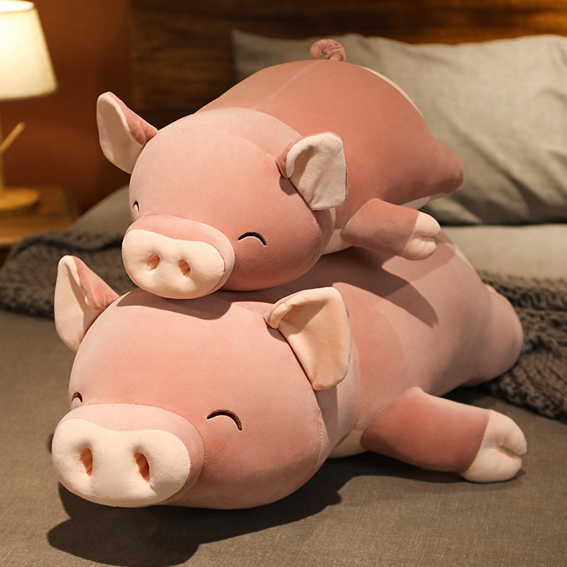 Poppy the Pink Jumbo Pig Plushie | ventumra