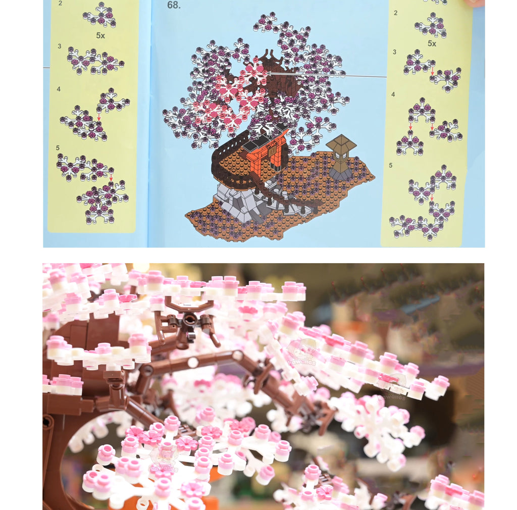 Romantisk lysende japansk kirsebærblomsttræ-byggesæt | Specialudgave | ventumra