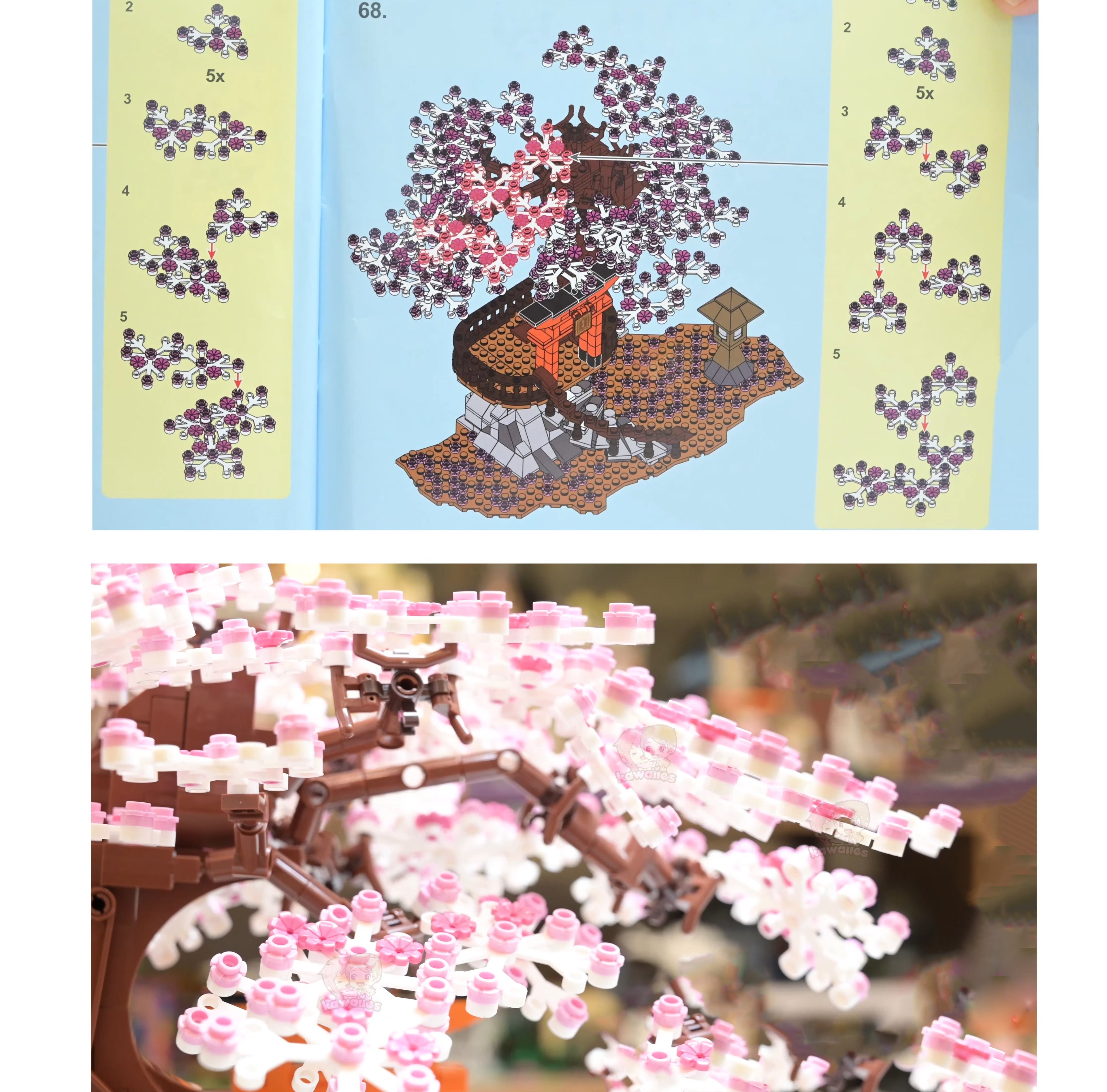 Romantisk lysende japansk kirsebærblomsttræ-byggesæt | Specialudgave | ventumra