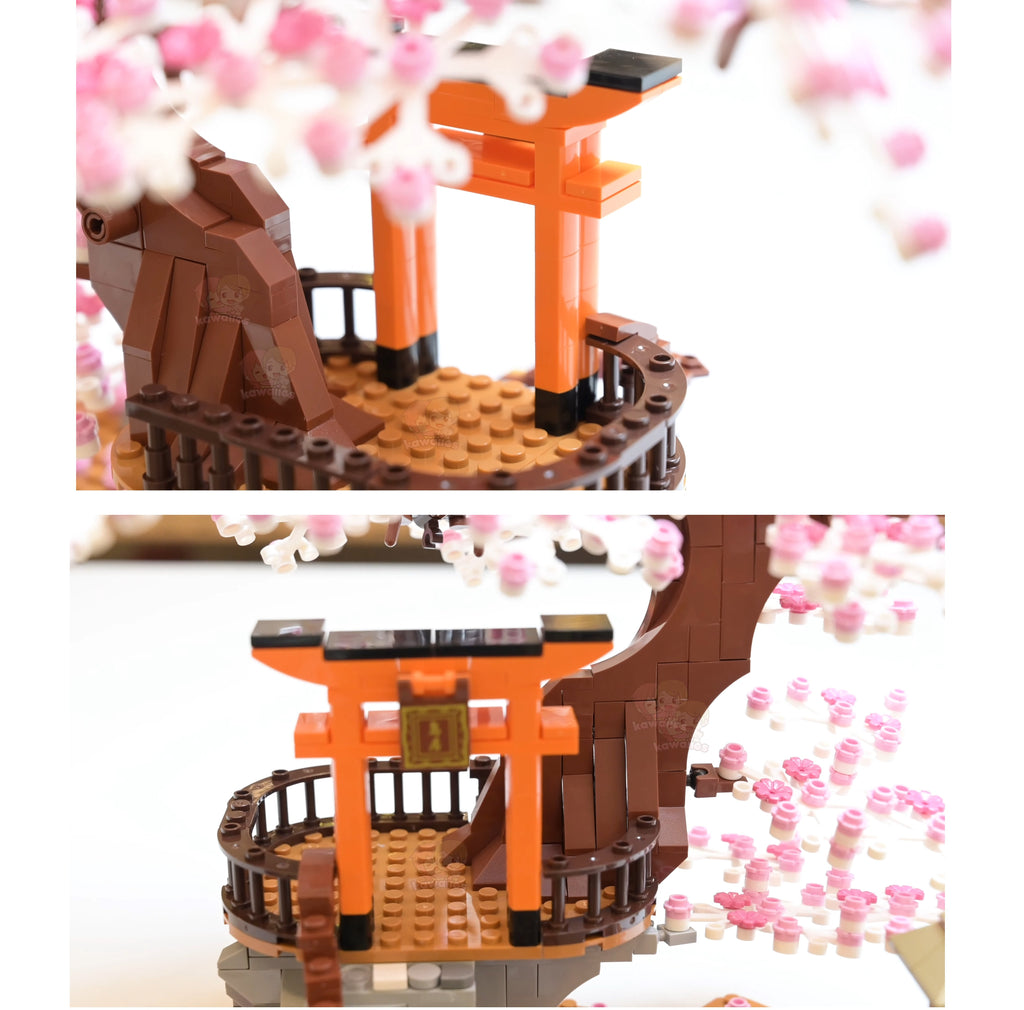 Romantisk lysende japansk kirsebærblomsttræ-byggesæt | Specialudgave | ventumra