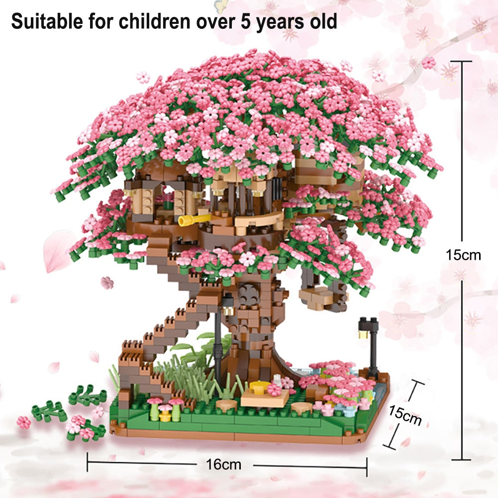 Sakura-kirsebærblomstertræhus nano-byggesæt | ventumra