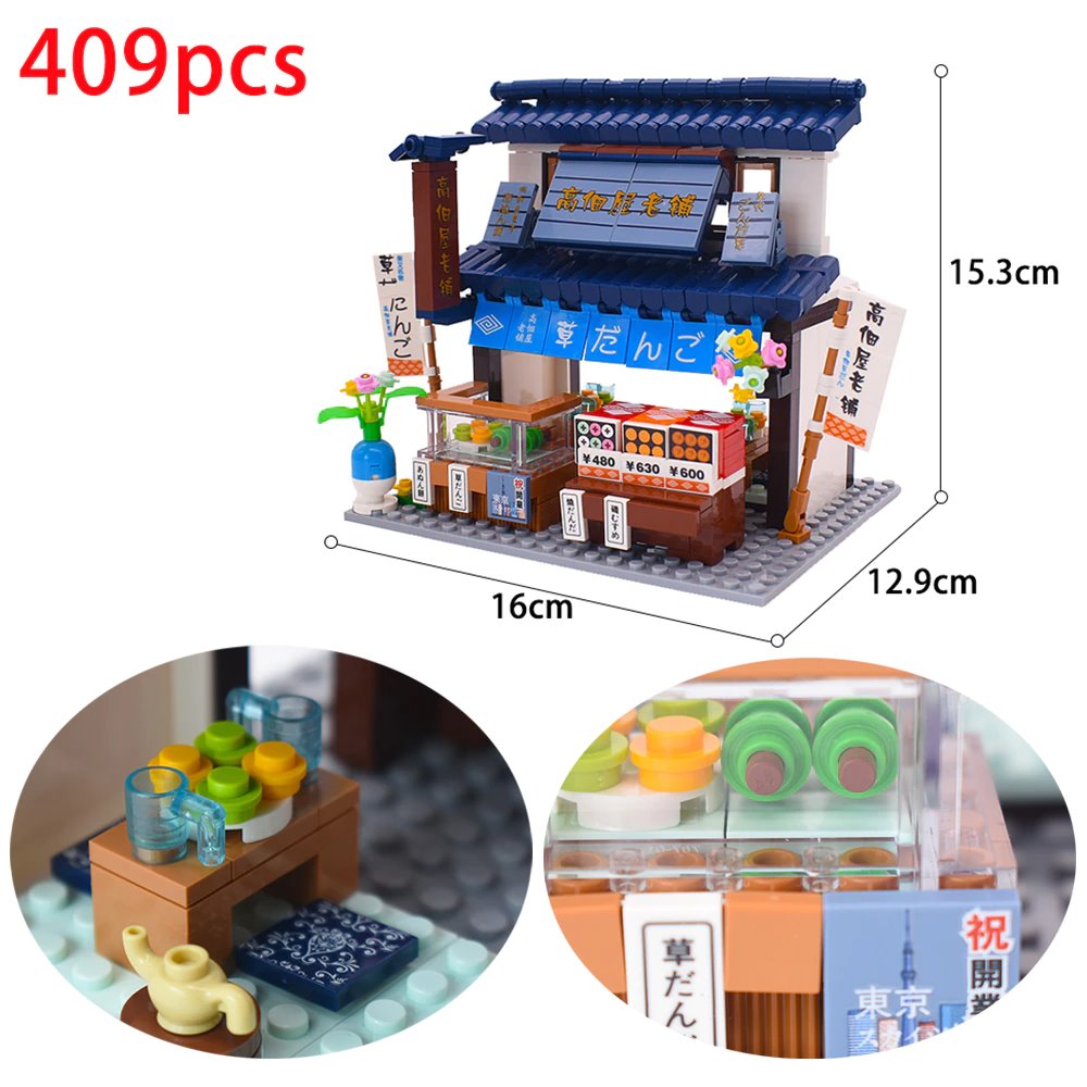 Shirakawa-go Dori Street Japanese Stores Building Sets - Limited Stock | ventumra