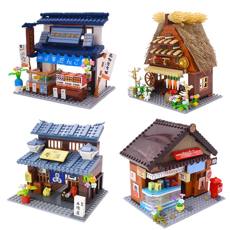 Shirakawa-go Dori Street Japanese Stores Building Sets - Limited Stock | ventumra