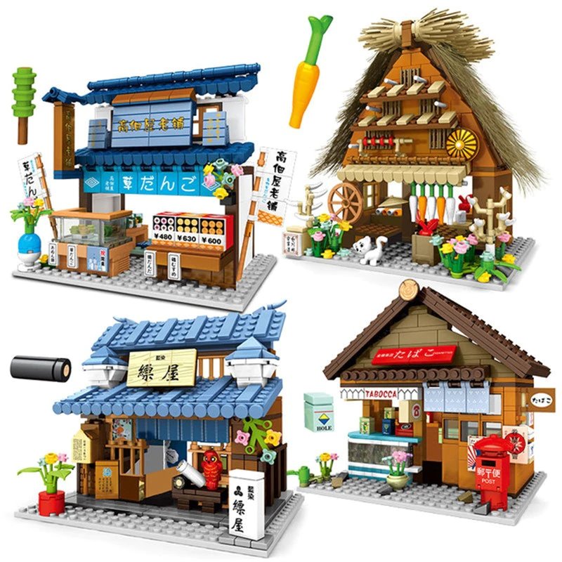 Shirakawa-go Dori Street Japanese Stores Building Sets - Limited Stock | ventumra