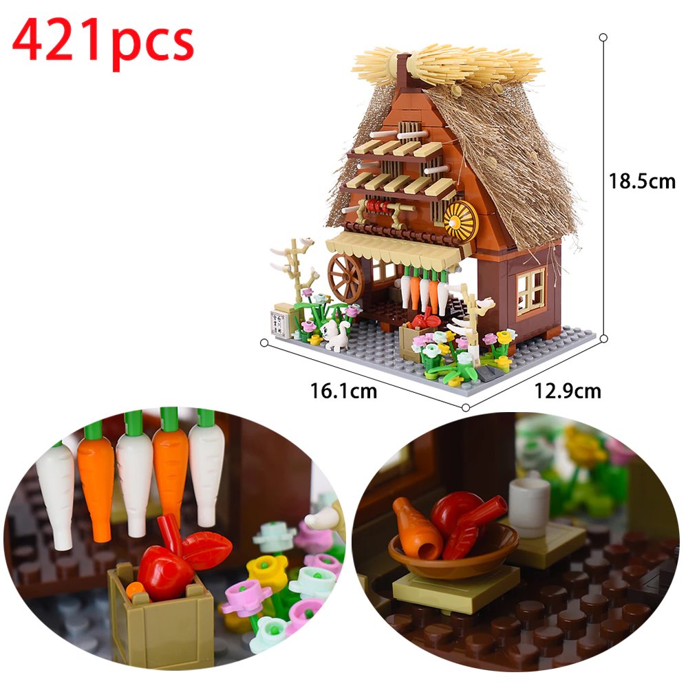 Shirakawa-go Dori Street Japanese Stores Building Sets - Limited Stock | ventumra