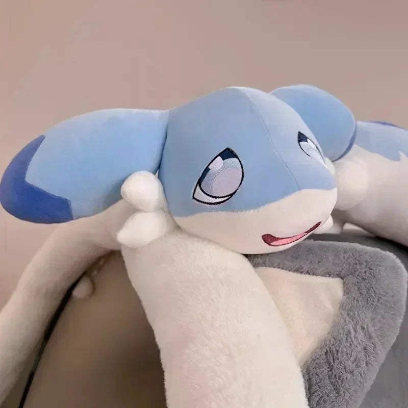 Peluche dragon bleu layette kawaii allongé Sofi | ventumra