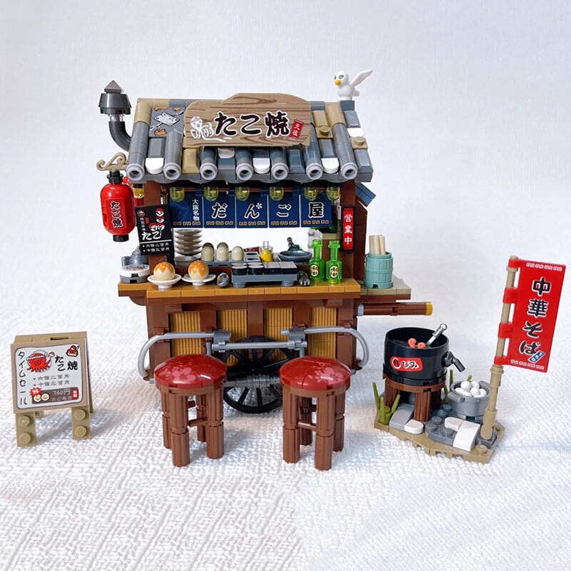 Takoyaki & Noodle Asian Street Stall Nano Building Blocks | ventumra