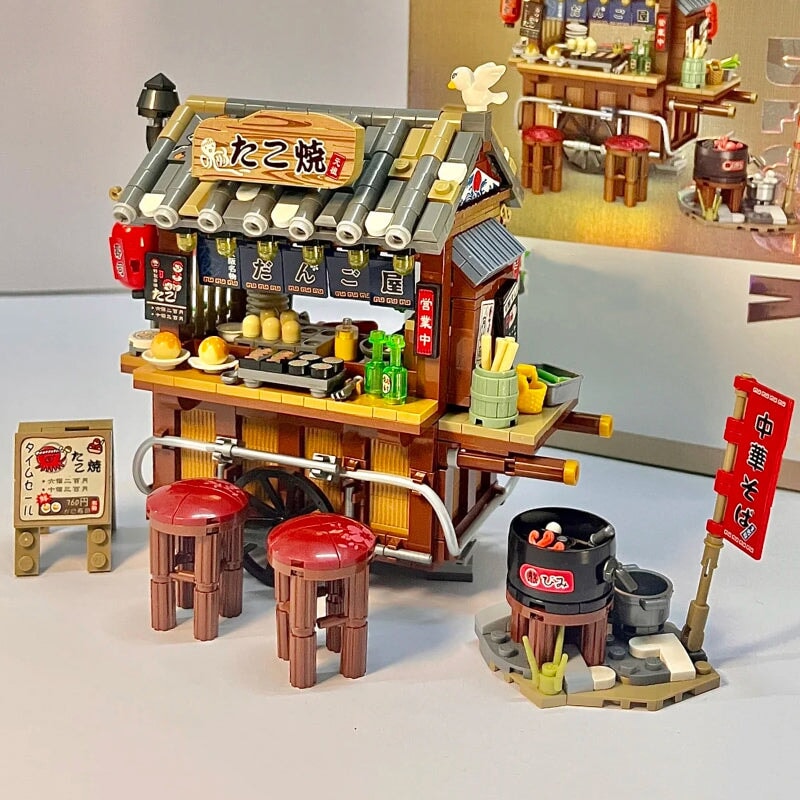 Takoyaki & Noodle Asian Street Stall Nano Building Blocks | ventumra