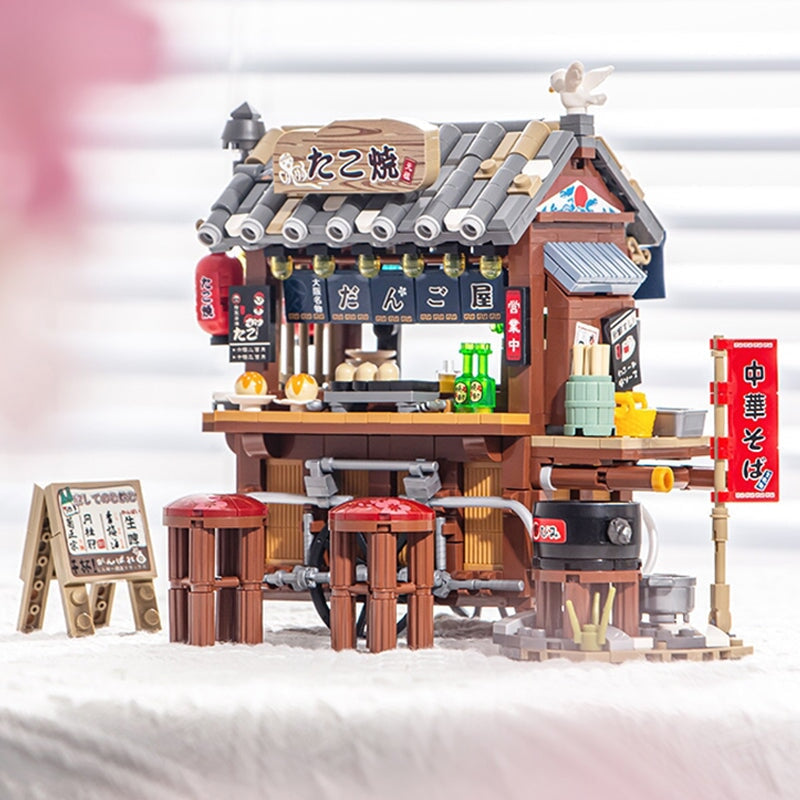 Takoyaki & Noodle Asian Street Stall Nano Building Blocks | ventumra