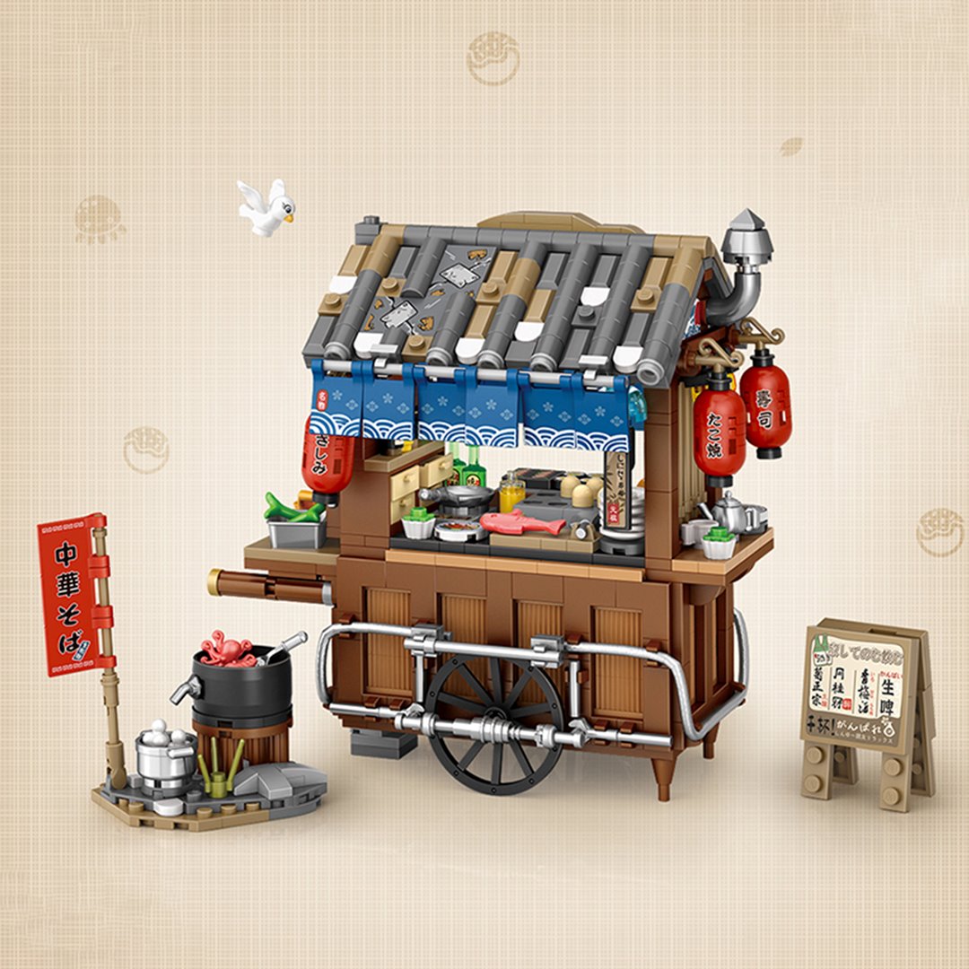 Takoyaki & Noodle Asian Street Stall Nano Building Blocks | ventumra