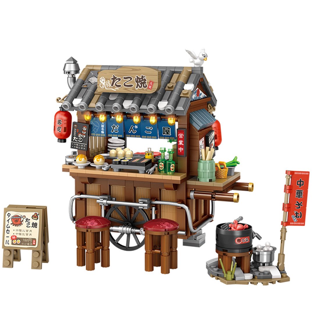 Takoyaki & Noodle Asian Street Stall Nano Building Blocks | ventumra