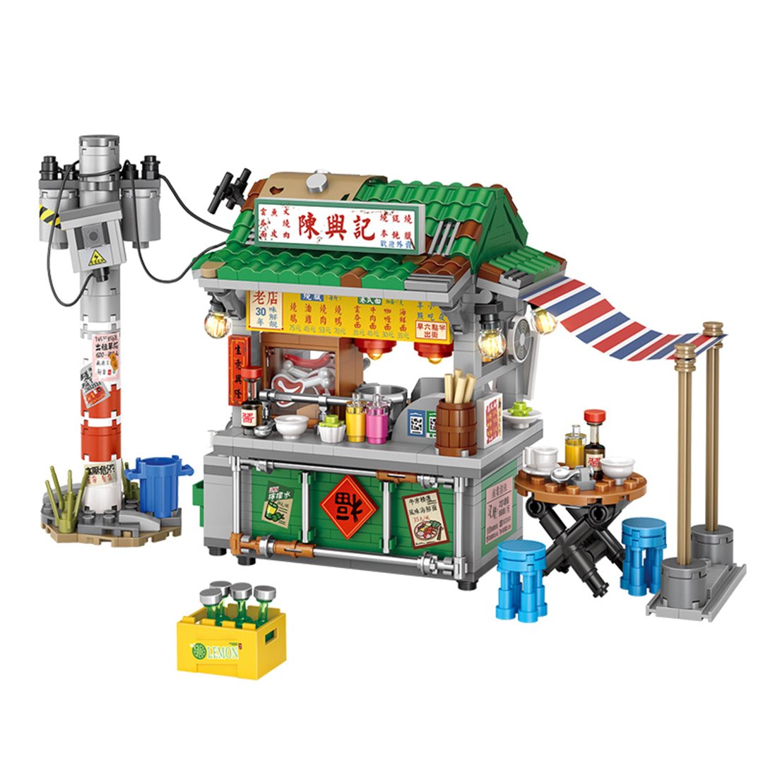 Takoyaki & Noodle Asian Street Stall Nano Building Blocks | ventumra