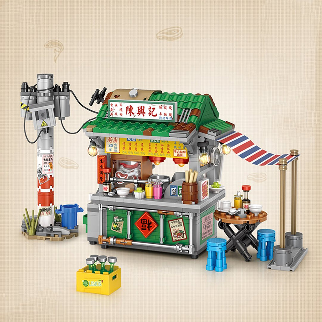 Takoyaki & Noodle Asian Street Stall Nano Building Blocks | ventumra