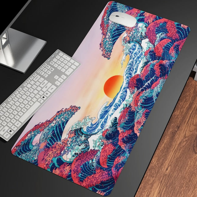 Kolekcja dużych podkładek pod mysz The Great Wave off Kanagawa | ventumra