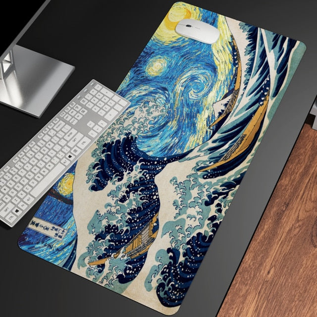 Kolekcja dużych podkładek pod mysz The Great Wave off Kanagawa | ventumra