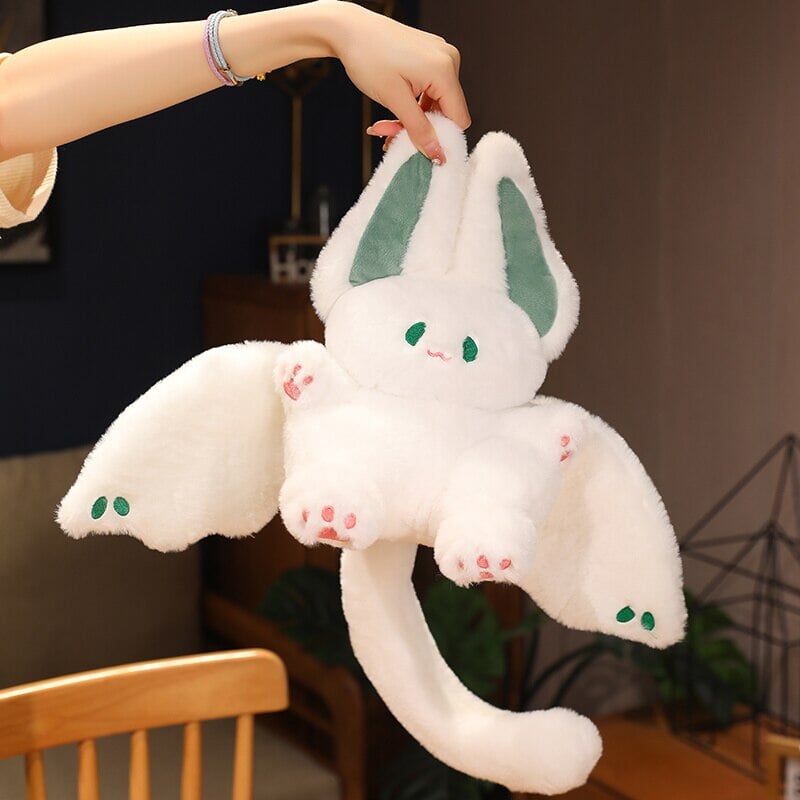 kawaiies-softtoys-plushies-kawaii-plush-White Kawaii Fluffy Bat Plushie | NEW Soft toy 