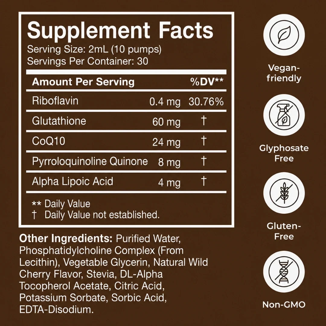 Liposomal Glutathione Liquid: Master Antioxidant & Skin Brightening Support