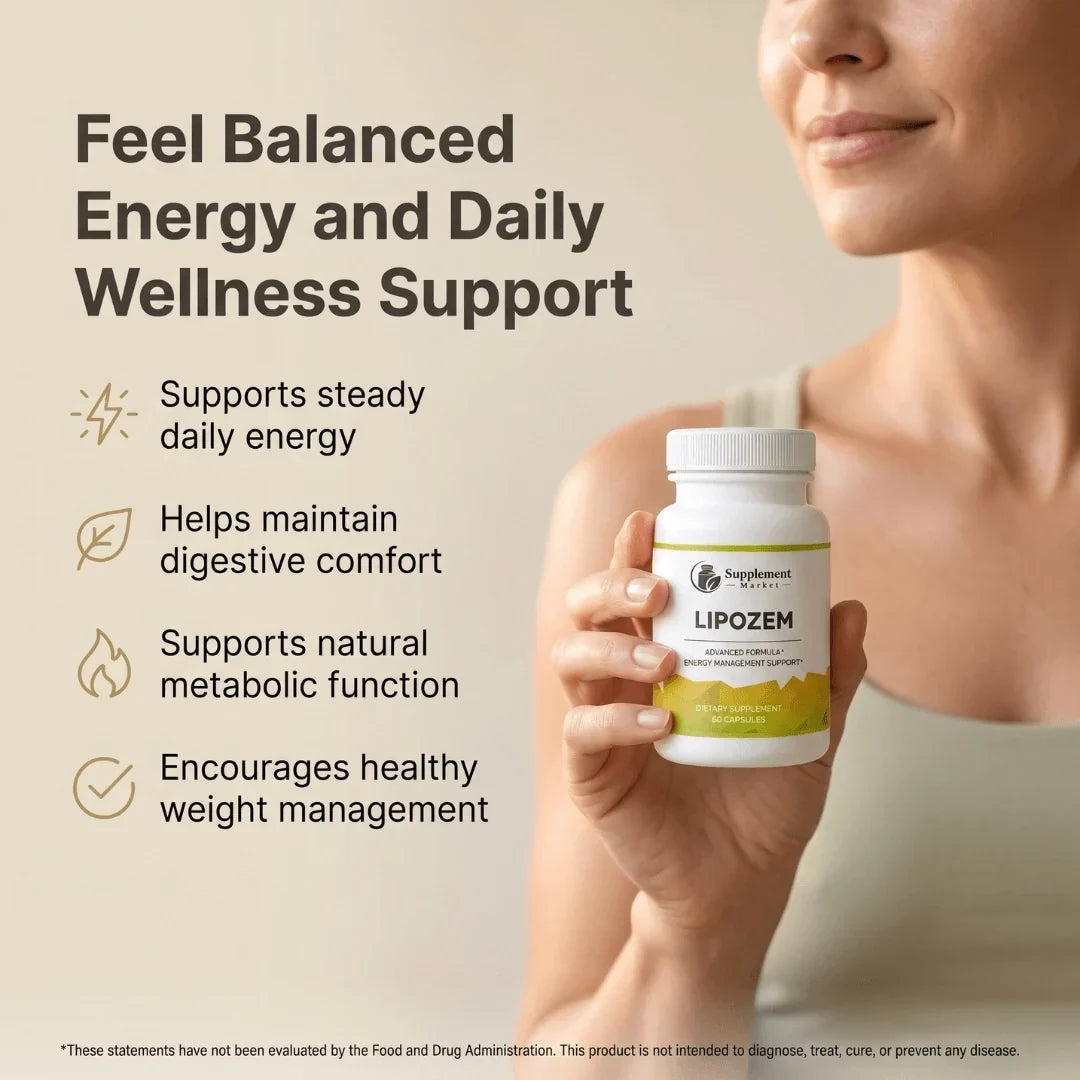 Lipozem Advanced Formula: 7-in-1 Magnesium Complex for Sleep, Energy & Muscle Recovery