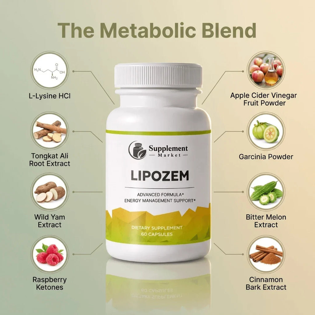 Lipozem Advanced Formula: 7-in-1 Magnesium Complex for Sleep, Energy & Muscle Recovery