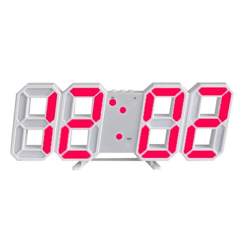 LumiSync 3D LED Wall Clock – Modern Digital Clock with Dimmable Lighting | ventumra