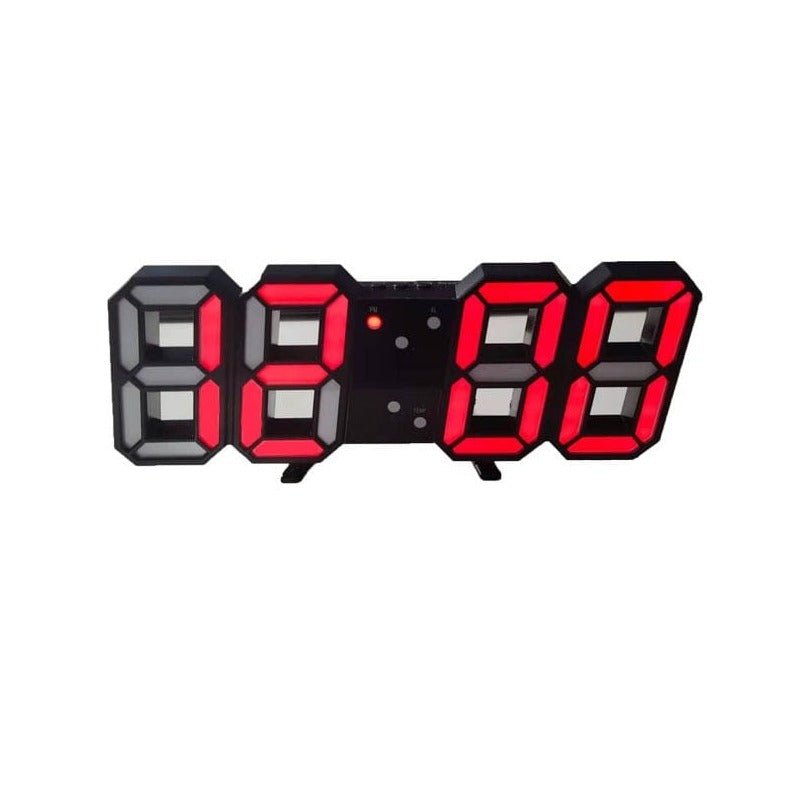 LumiSync 3D LED Wall Clock – Modern Digital Clock with Dimmable Lighting | ventumra