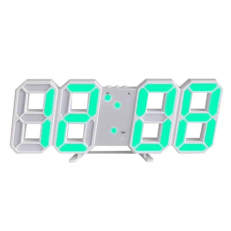 LumiSync 3D LED Wall Clock – Modern Digital Clock with Dimmable Lighting | ventumra