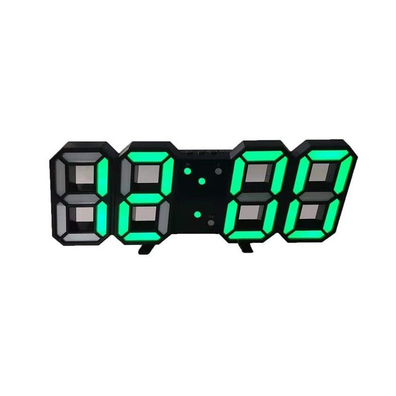 LumiSync 3D LED Wall Clock – Modern Digital Clock with Dimmable Lighting | ventumra