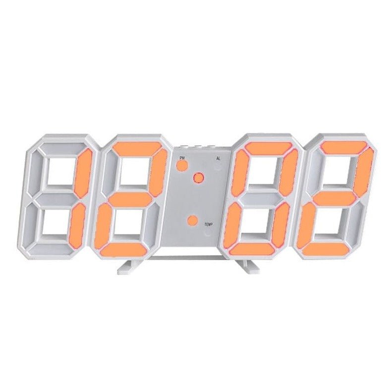 LumiSync 3D LED Wall Clock – Modern Digital Clock with Dimmable Lighting | ventumra