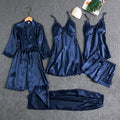 Sophisticated Lace-Trimmed Sleepwear Ensemble | ventumra