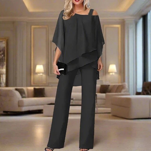 Chic Chiffon Ensemble for Evenings | ventumra