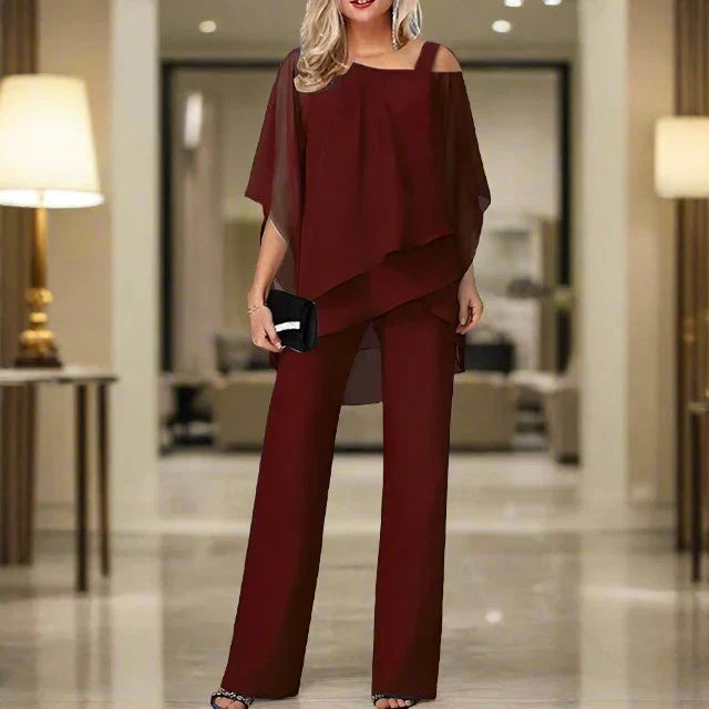 Chic Chiffon Ensemble for Evenings | ventumra