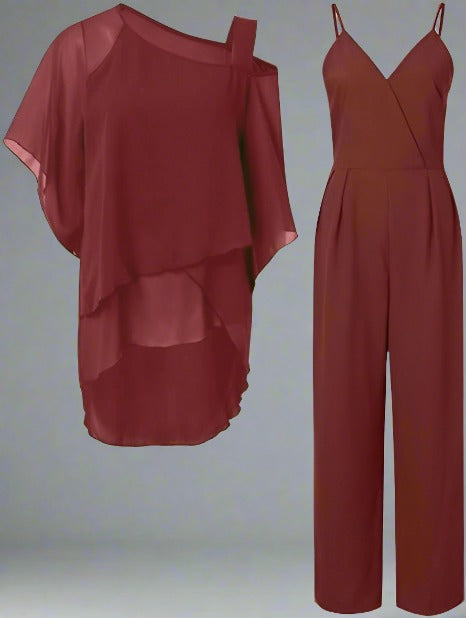 Chic Chiffon Ensemble for Evenings | ventumra