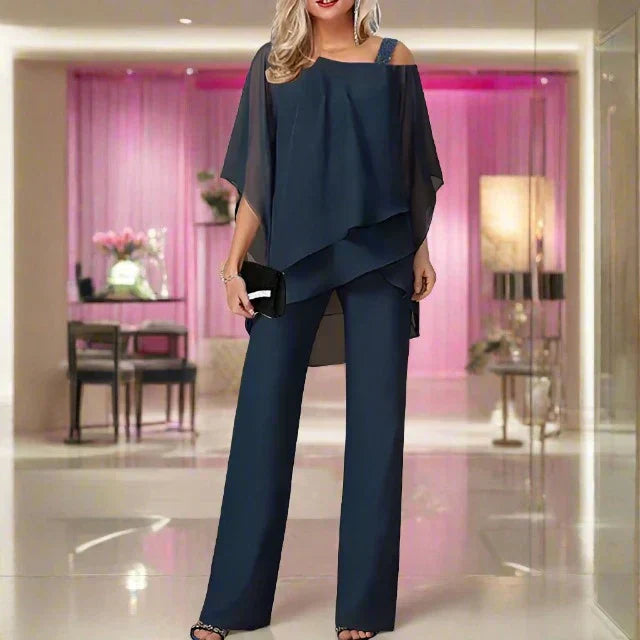 Chic Chiffon Ensemble for Evenings | ventumra