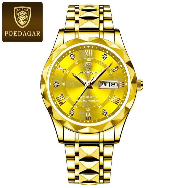 Men's Water-Resistant Watch with Luminous Hands | ventumra