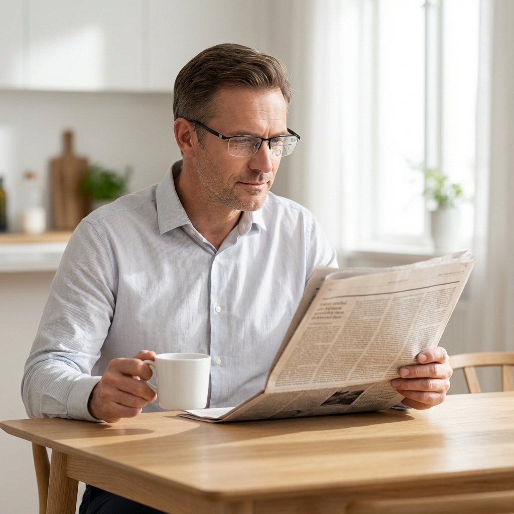 Smart Progressive Glasses — Clear Near, Intermediate & Distance Vision