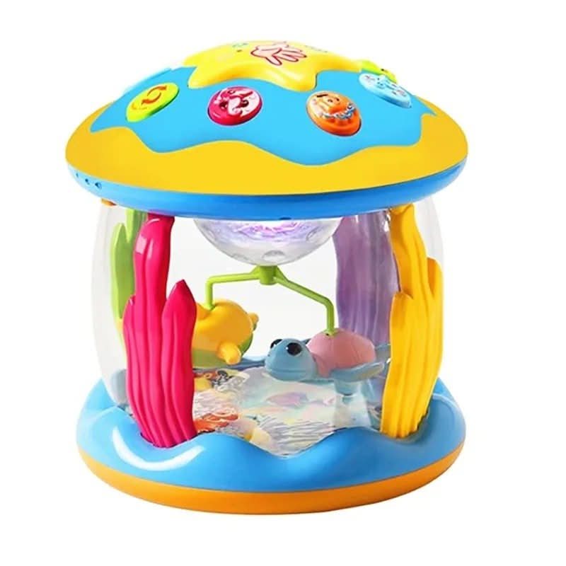 WhirlTone Musical Twirling Toy — Rotating Ocean Lights, Soft Tunes