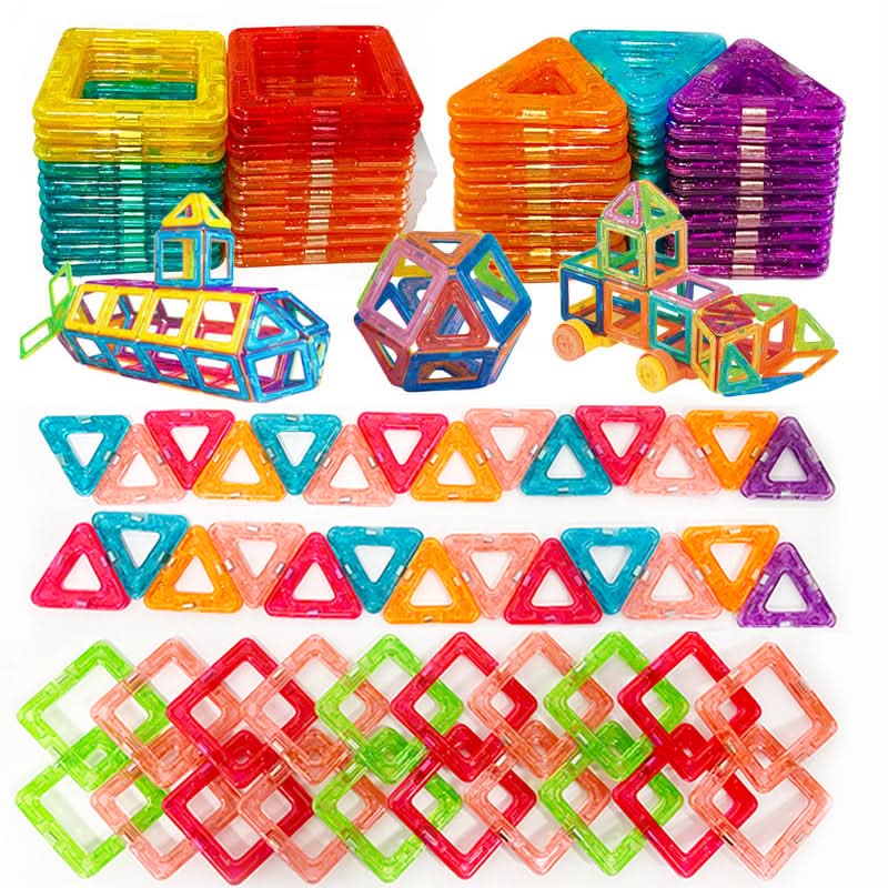 Set de construcción magnético MagnetoBuild — Piezas geométricas para construir modelos, para mayores de 4 años