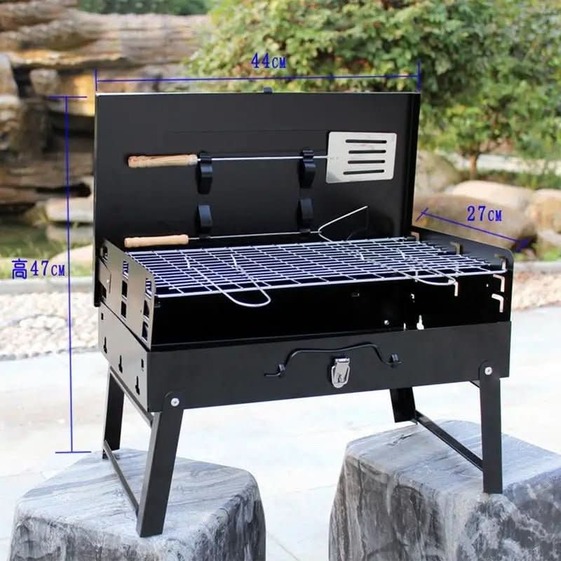 TrailPeak Fold Grill — sammenklappelig bærbar stålgrill til hjem og have