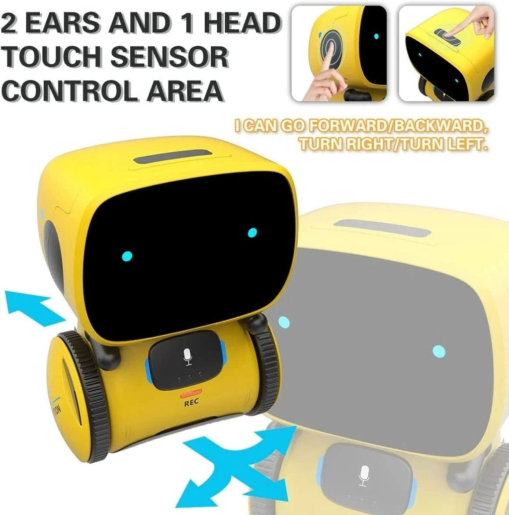 PulseBot Mini táncoló robot — interaktív hang- és hangvezérlési funkciók