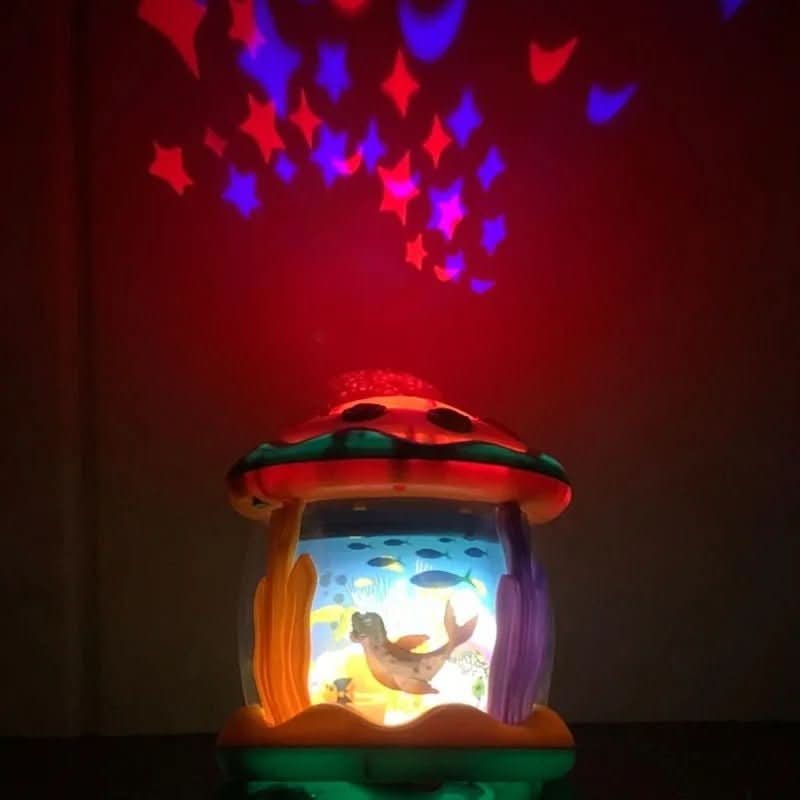 WhirlTone Musical Twirling Toy — Rotating Ocean Lights, Soft Tunes
