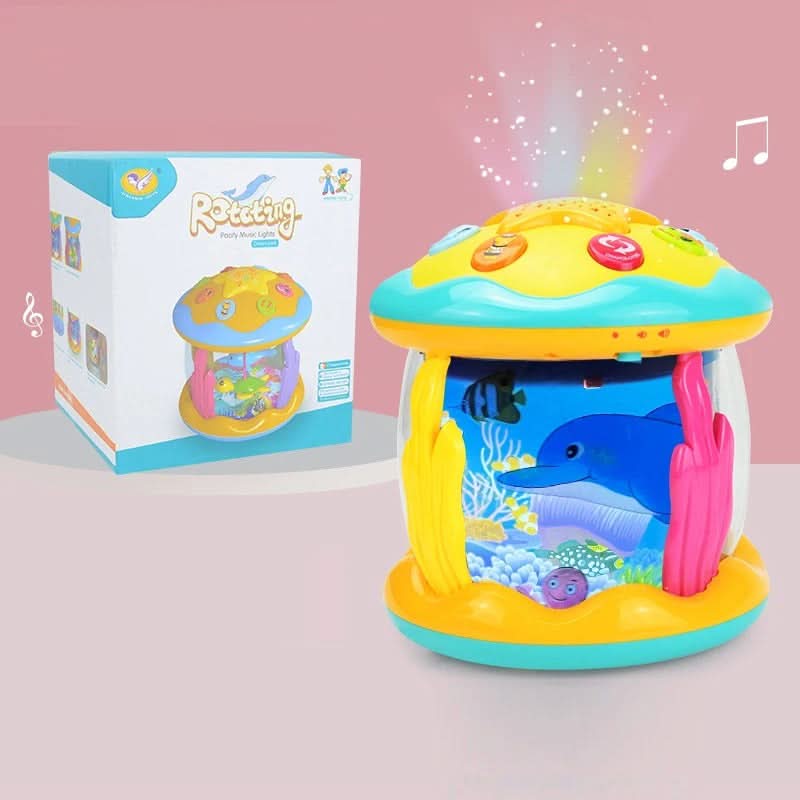 WhirlTone Musical Twirling Toy — Rotating Ocean Lights, Soft Tunes